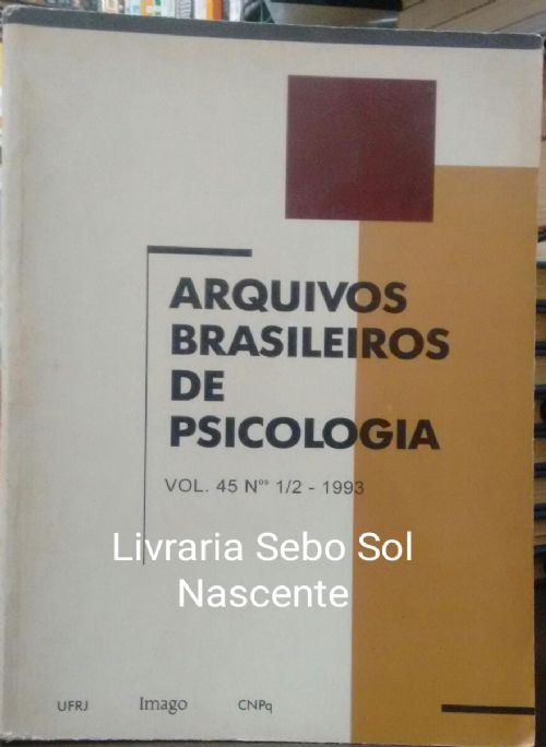 Arquivos Brasileiros de Psicologia Vol. 45n. 1/2-1993