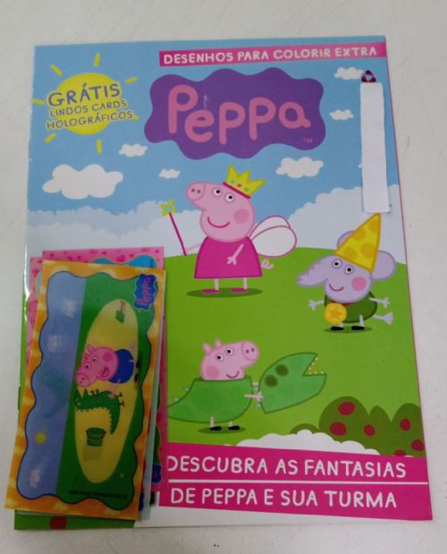 Peppa Pig - Desenhos para colorir extra - Gratis lindos Cards Holograficos