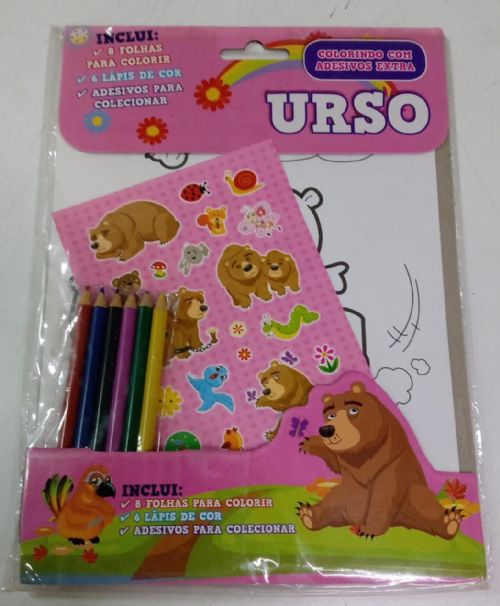 Urso - Colorindo com Adesivos Extra