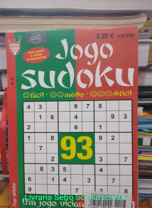 Kit C/16 Revistas Sudoku-muito Difícil-com Letras E Números
